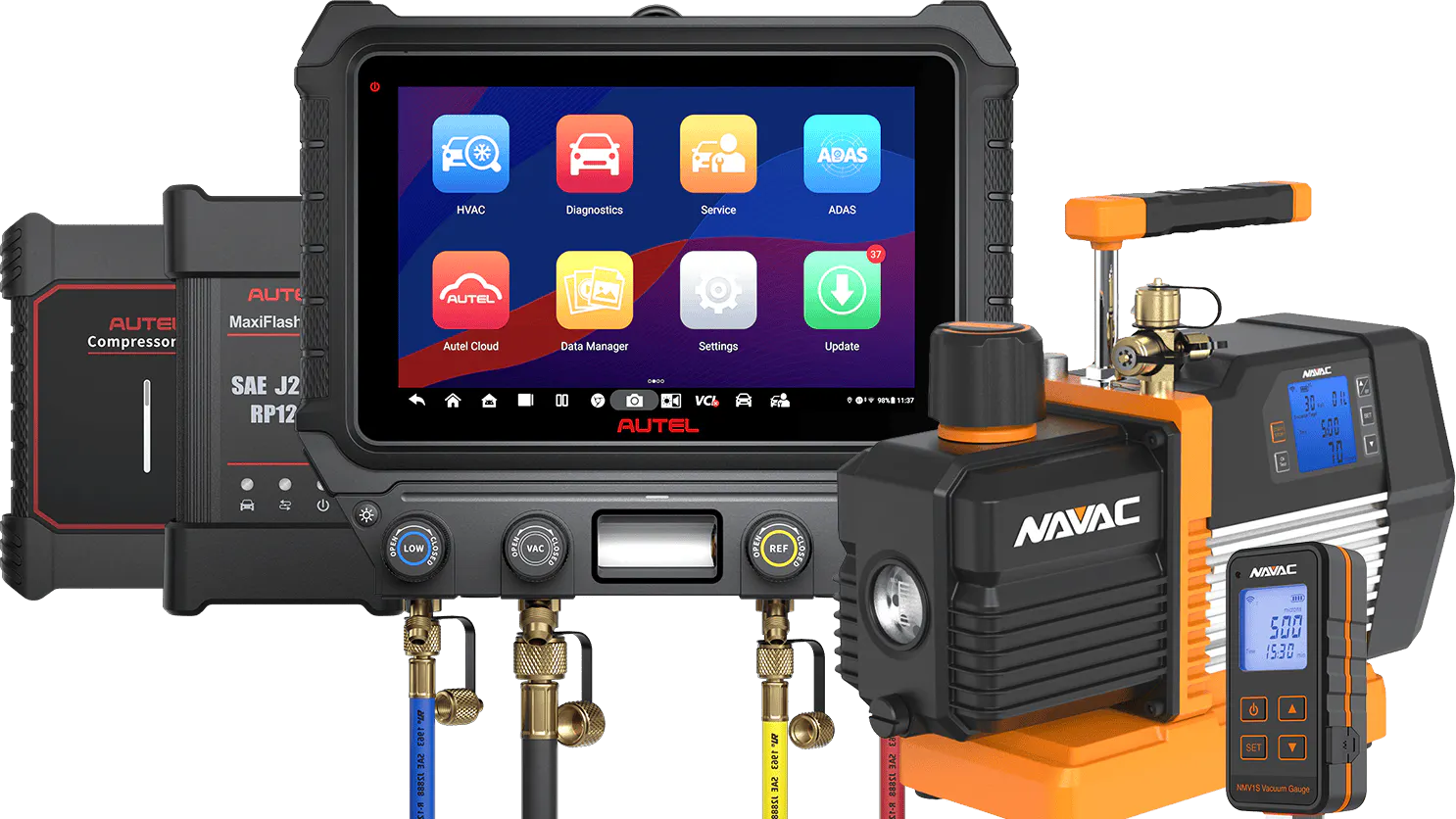 Autel представила новую систему диагностики климатических систем MaxiHVAC AC909