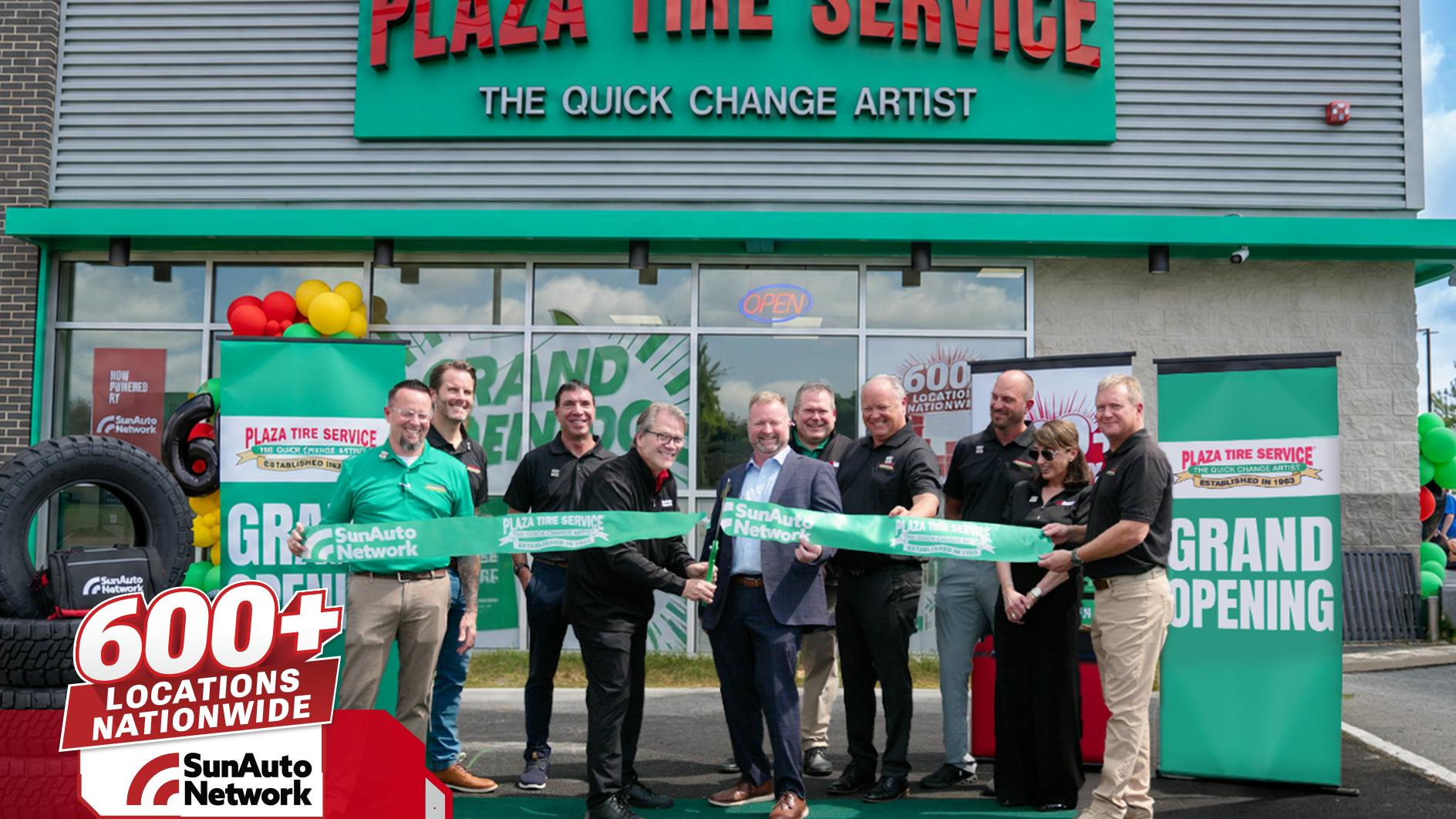 Sun Auto Tire & Service Inc. recently held a ribbon-cutting at its 600th store.