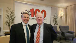 'Our company has constantly evolved as the tire and automotive service industry changed,' says John Quirk, executive chairman of VIP Tires & Service (right), pictured with Tim Winkeler, the dealership's president and CEO.