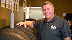 Paul 'Skip' Levengood Sr., founder of CJ's Tire & Auto, says Paul Levengood Jr. (pictured) 'is very, very competitive. He doesn't like to lose. He's a winner. He doesn't do things to lose. He does things to win.'