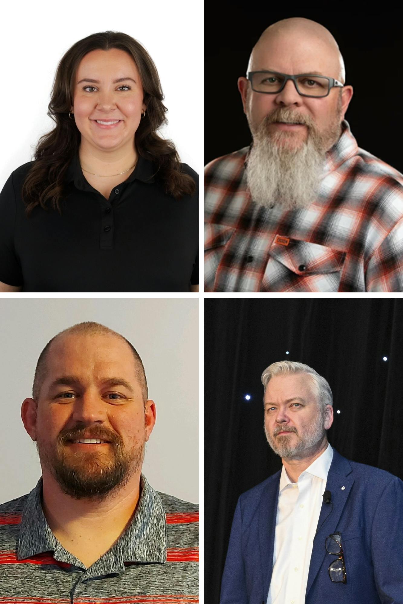 Kelsey Jarman (top left) and Jason Rook (bottom right) have been elected to the Board for the first time, while Craig Stevens (top right) and Adam Moffatt (bottom left) have been reelected to continue their service.