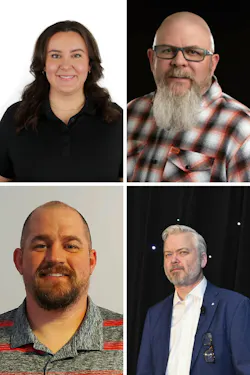 Kelsey Jarman (top left) and Jason Rook (bottom right) have been elected to the Board for the first time, while Craig Stevens (top right) and Adam Moffatt (bottom left) have been reelected to continue their service.