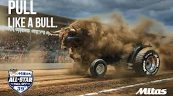 The event will showcase Mitas' PowerPull 01 30.5L-32 tire, which is specifically developed for tractor pulling with a customizable tread design and durable construction. The brand will also highlight the Mitas VF 750/60R46 CFO 189D HC1000 for 'high-capacity self-propelled sprayers and other demanding field applications.'