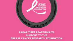 Radar Tires has funded more than 31,000 hours of breast cancer research and in 2026 has pledged to donate a minimum of $50,000 to the Breast Cancer Research Foundation.