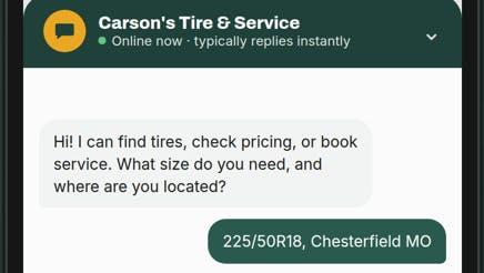 'We're seeing AI used in narrow, practical ways, such as answering customer questions, capturing leads, summarizing information, generating marketing content and automating repetitive tasks,' says Carson Cornelius, general manager, Tireweb.