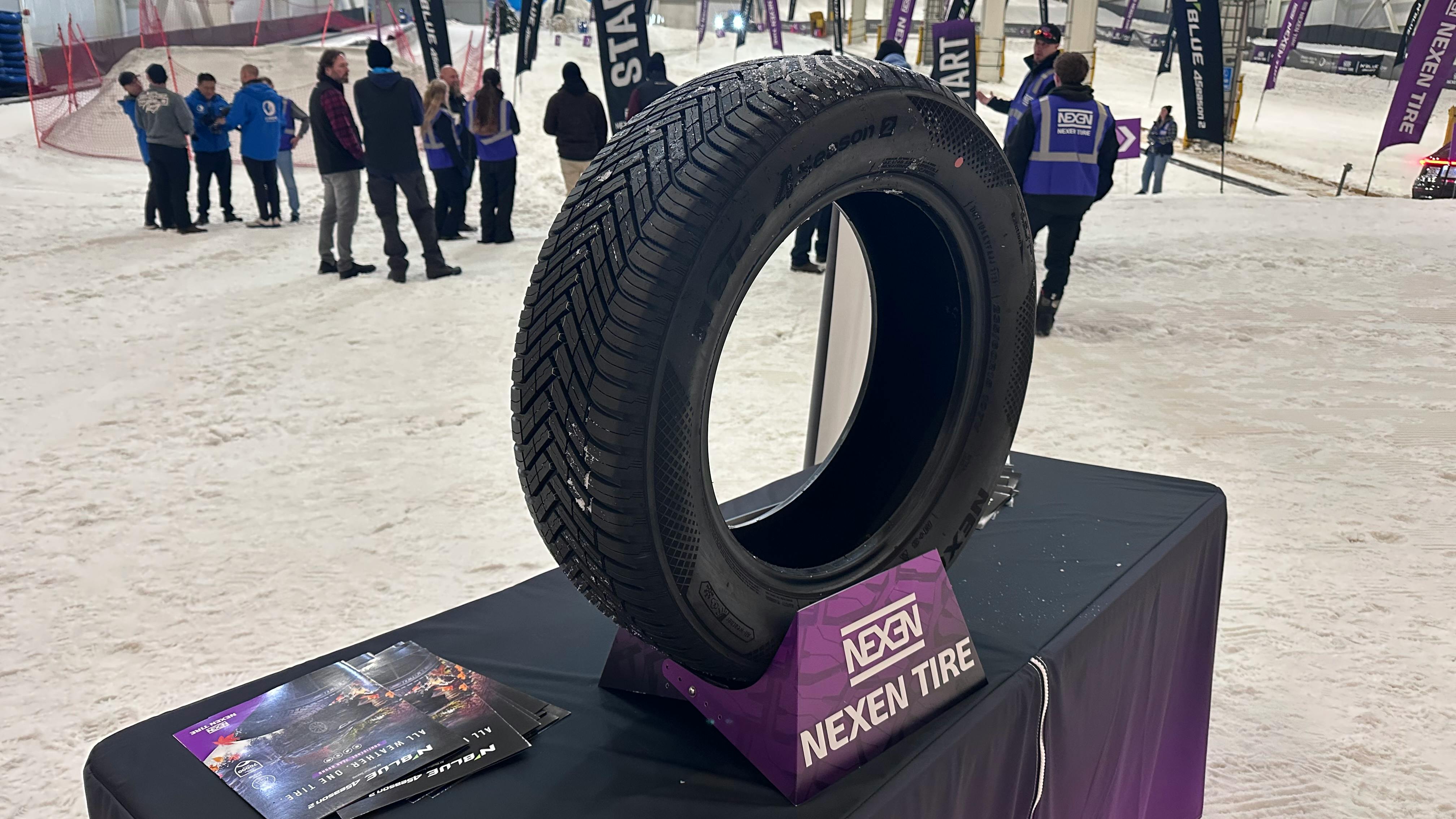 Nexen Tire America Inc. showcased the durability and year-round performance of its latest all-weather tire through an All-Weather Adventure ride-and-drive.