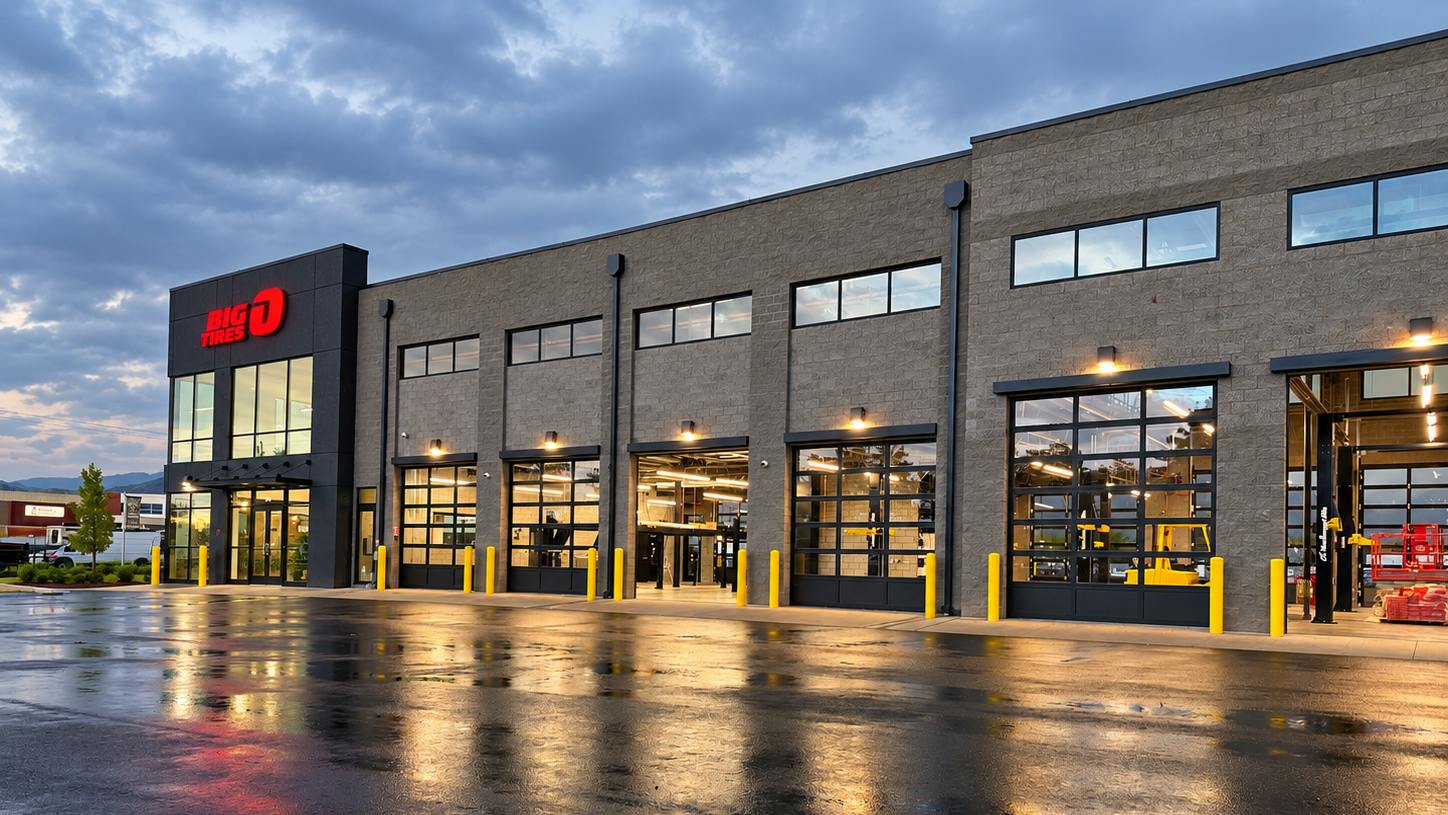 Kent Coleman's new Big O Tires outlet rspans more than 12,000-square-feet and has 11 service bays.