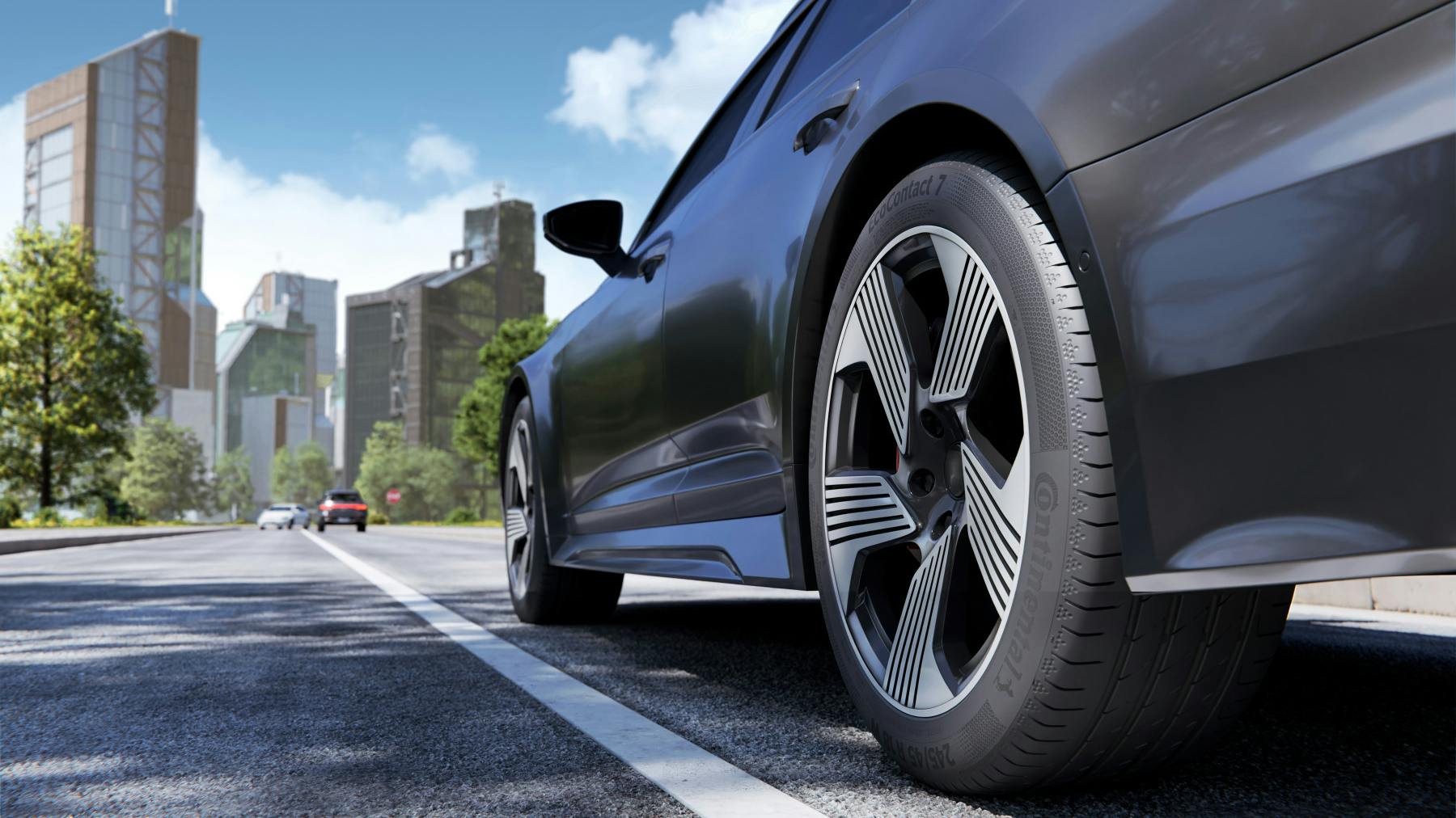 'The EcoContact 7 S is a sporty summer tire designed for low rolling resistance, high mileage and low rolling noise,' say Continental officials.