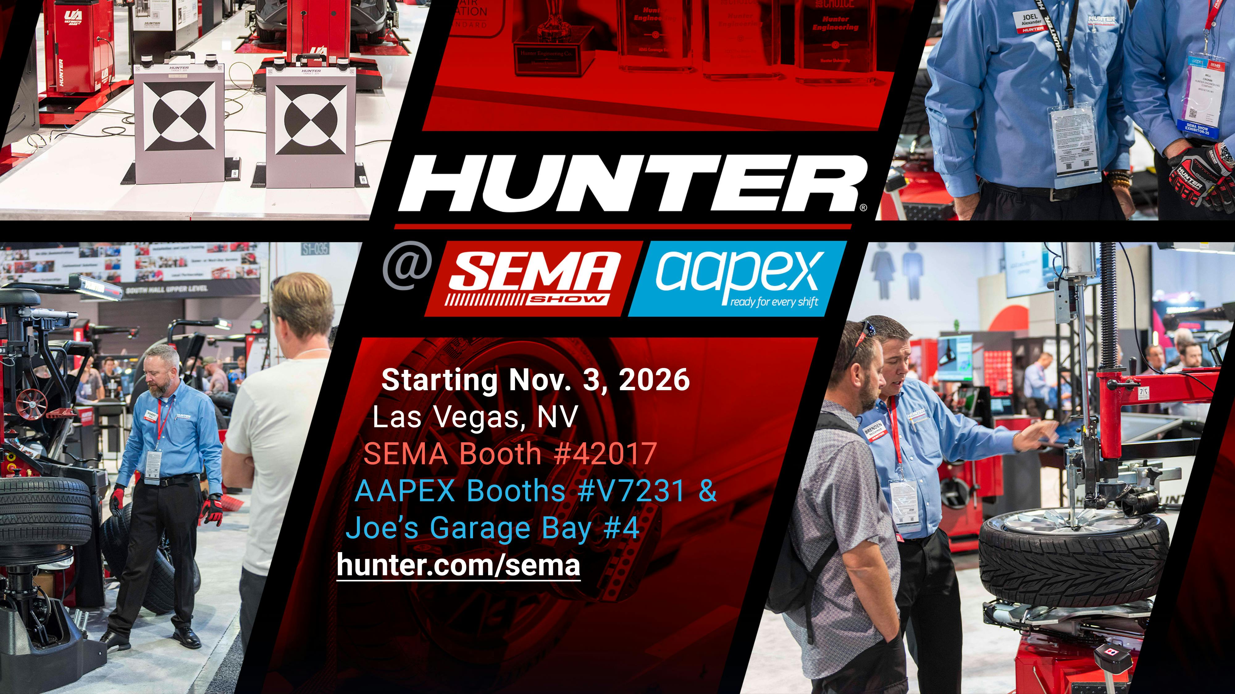 Hunter Engineering SEMA banner