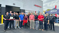 As part of the store's recent grand opening, Big O Tires presented a $1,000 donation to the 100 Club of New Mexico, which provides financial assistance to the spouses and dependents of law enforcement officers and firefighters.